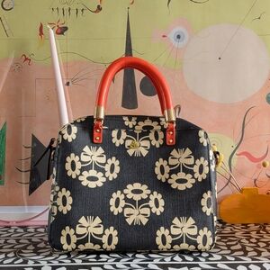 Orla Kiely Posey Flower Medium Block Handbag
